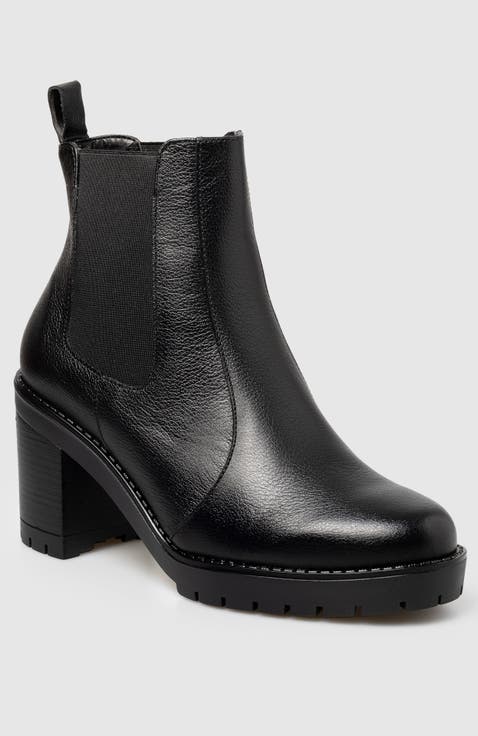 Pera Block Heel Chelsea Bootie