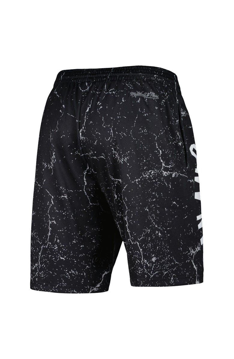 Mitchell & Ness Men's Mitchell & Ness Tim Duncan Black San Antonio Spurs Hardwood Classics Player Burst Shorts, Alternate, color, 