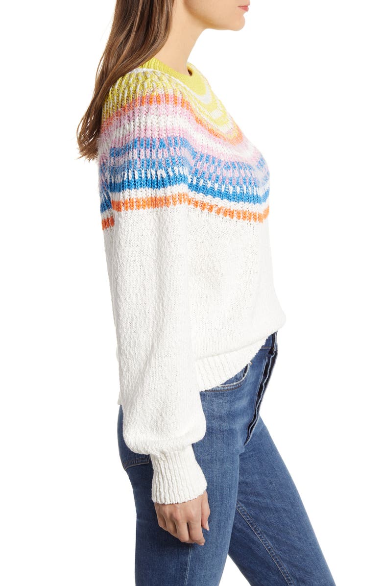 Lou & Grey Fuzzy Fair Isle Sweater, Alternate, color, 