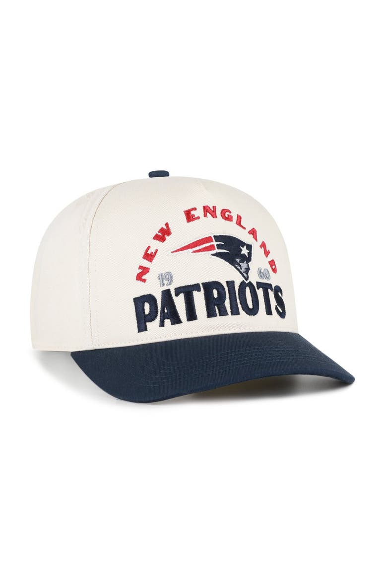 Men's '47 Natural New England Patriots  Arcitext Hitch Adjustable Hat, Alternate, color, Natural