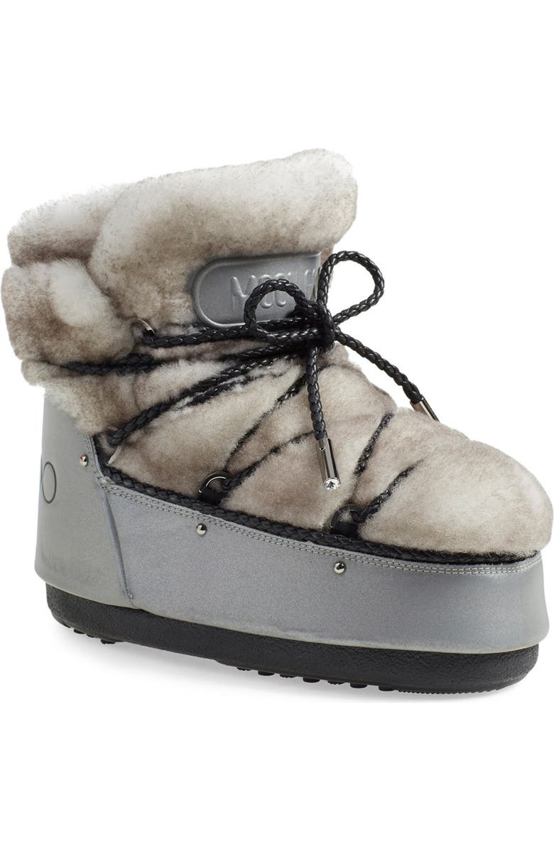 Moon Boot<sup>®</sup> Jimmy Choo Genuine Shearling Moon Boot<sup>®</sup>, Main, color,