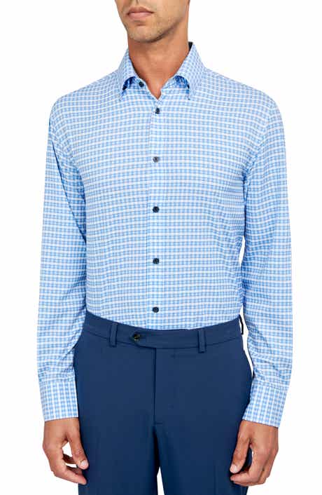 Check Performance Twill Dress Shirt