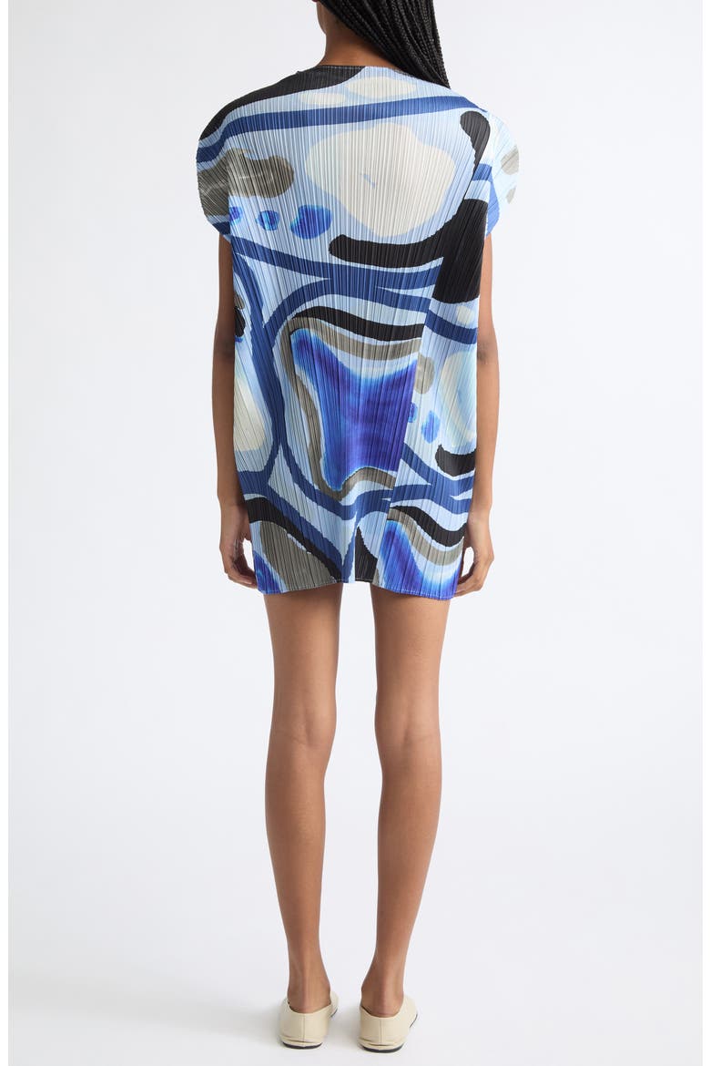 Roll Pleated Dress, Alternate, color, LIGHT BLUE
