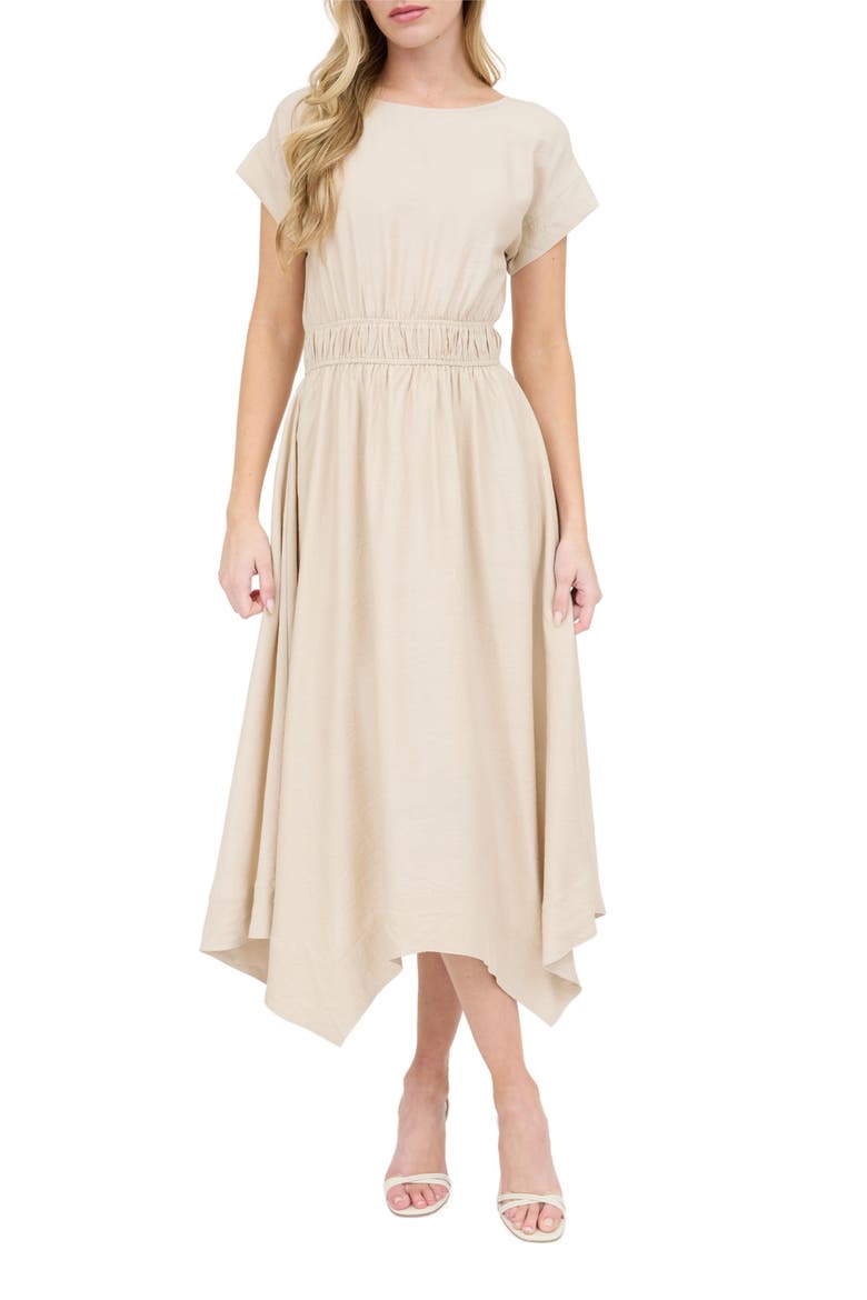 Asymmetric Shift Dress, Main, color, LIGHT KHAKI