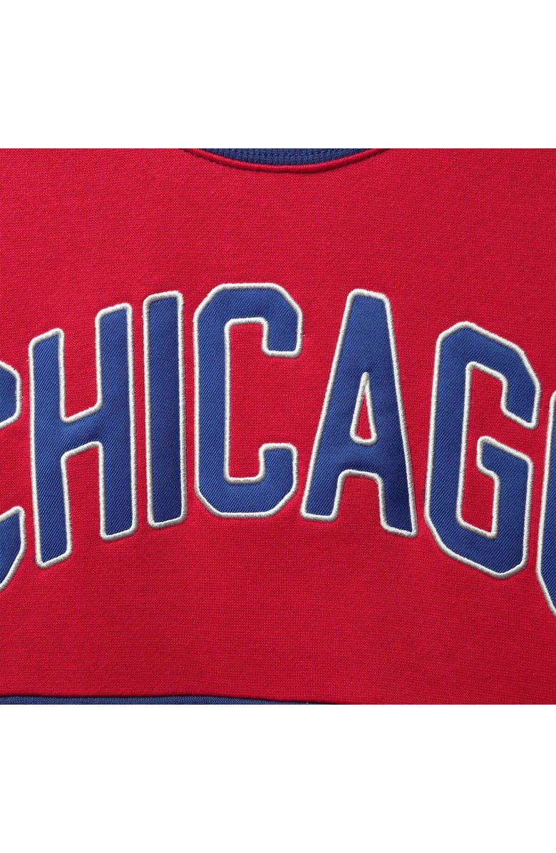 STARTER Women's Starter Royal/Red Chicago White Sox Baseline Raglan Pullover Sweatshirt, Alternate, color, 