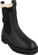 FERRAGAMO Rook Genuine Shearling Trim Leather Boot