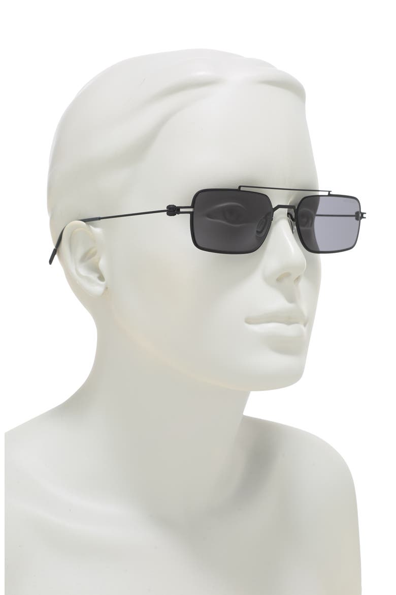 54mm Rectangle Sunglasses, Alternate, color, BLACK BLACK GREY/ GRY