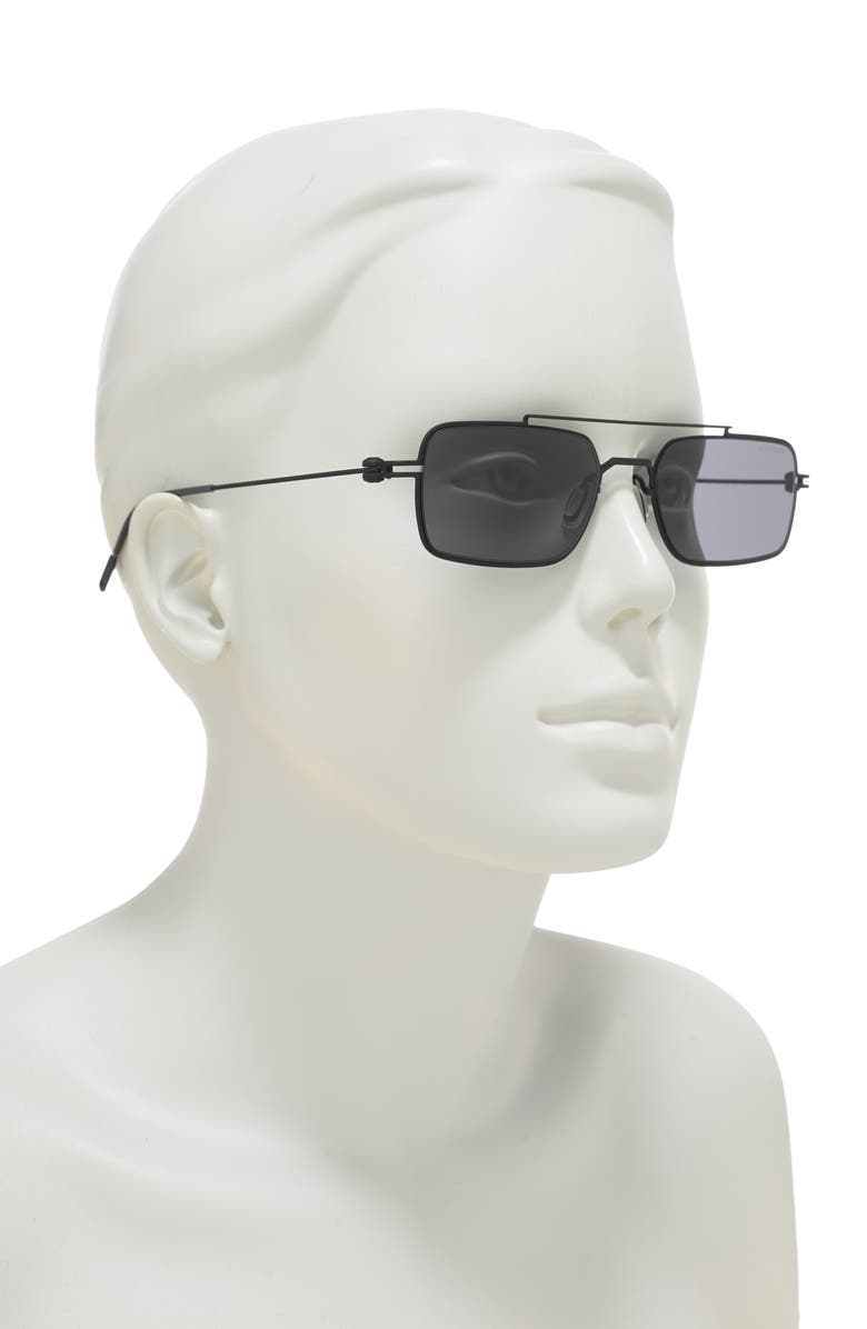 Montblanc 54mm Rectangle Sunglasses, Alternate, color,