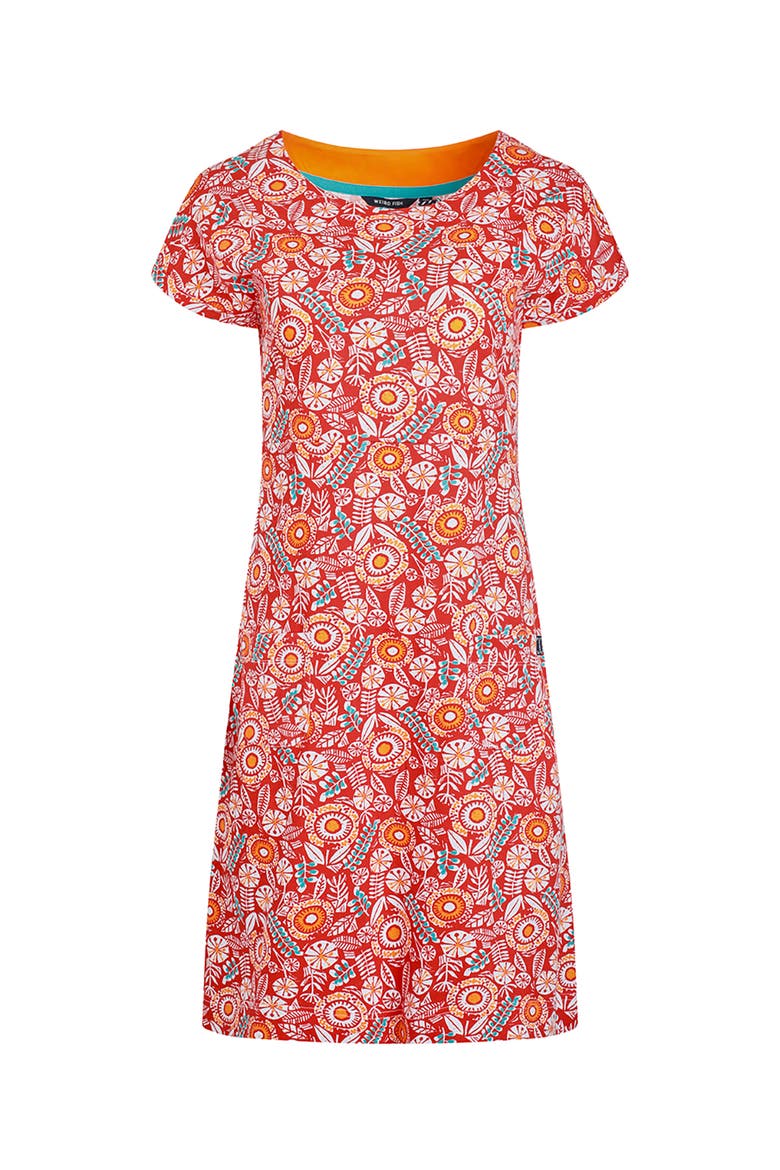 Tallahassee Jersey Dress, Alternate, color, Tango Red
