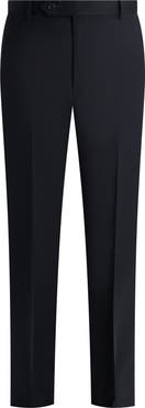 Samuelsohn Flat Front Straight Leg Wool Dress Pants