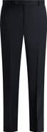 Samuelsohn Flat Front Straight Leg Wool Dress Pants