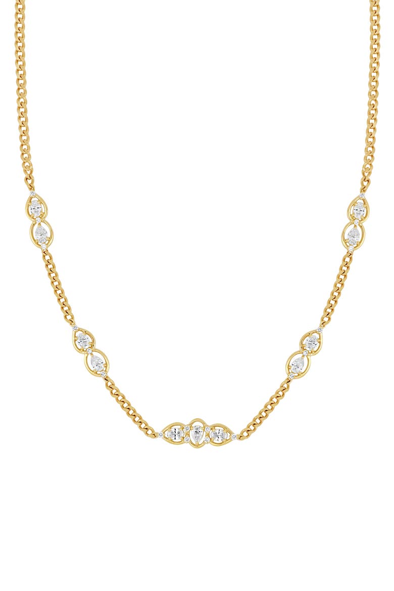 Maya Station Necklace, Main, color, 18K YELLOW GOLD