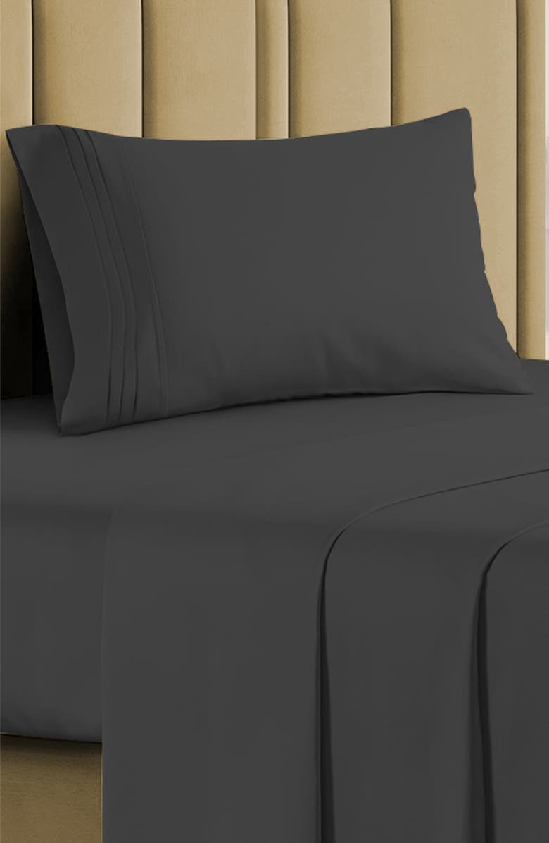 Luxury Home Deep Pocket Microfiber Sheet Set, Alternate, color, Gray