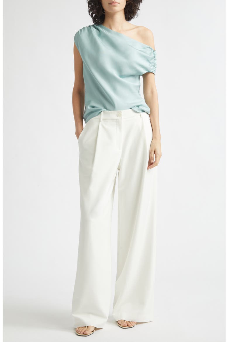 Solara Pleat Front Wide Leg Pants, Alternate, color, OPTIC