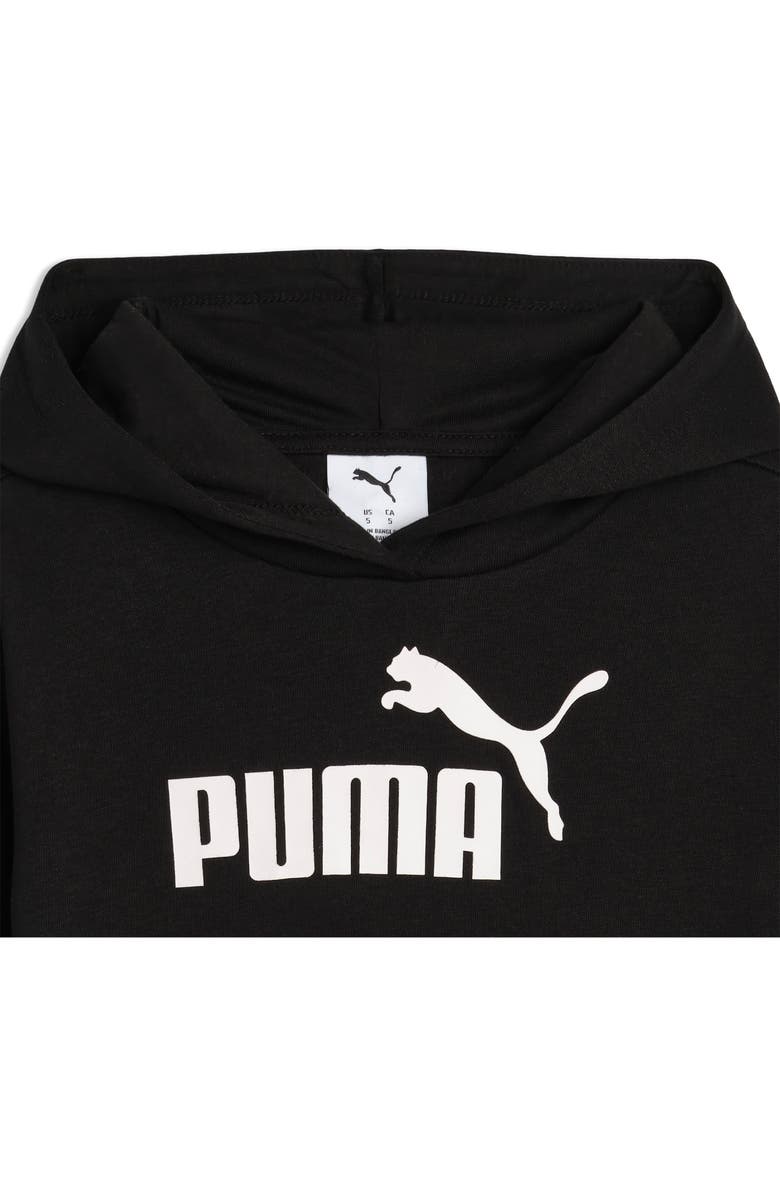 PUMA Kids' Logo Fleece Hoodie, Alternate, color, Black