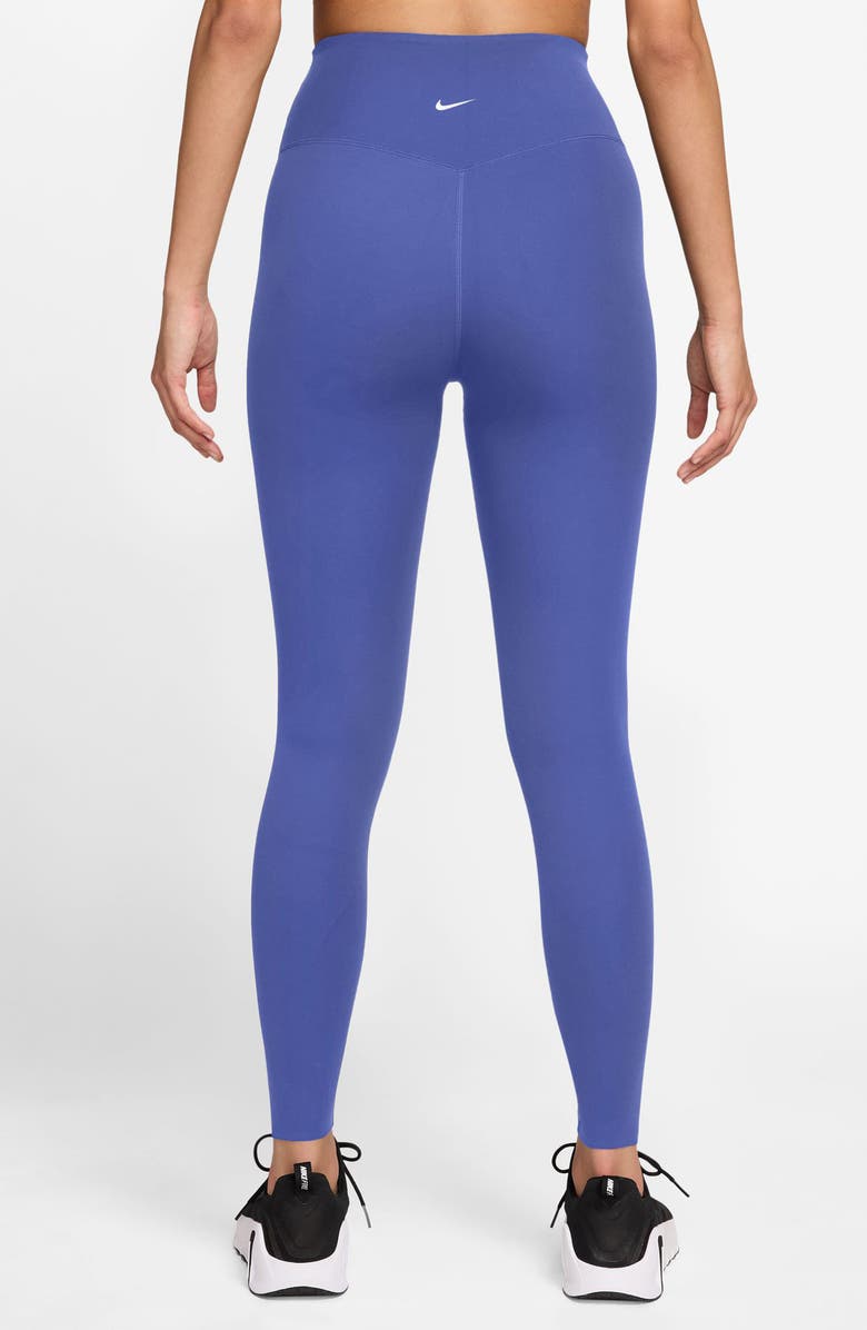 Nike Zenvy Dri-FIT High Waist 7/8 Leggings, Alternate, color, 570 Saphre/White