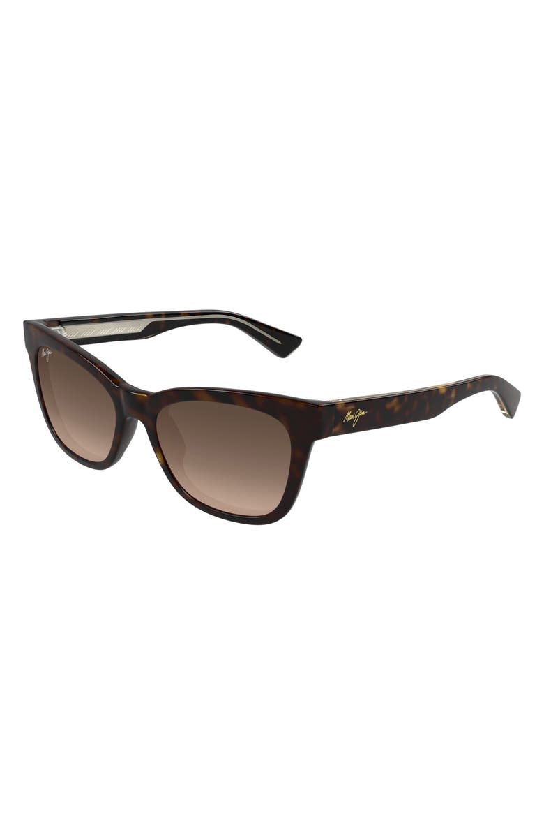Maui Jim Hiwahiwa 54mm PolarizedPlus2<sup>®</sup> Wrap Sunglasses, Alternate, color, Brown