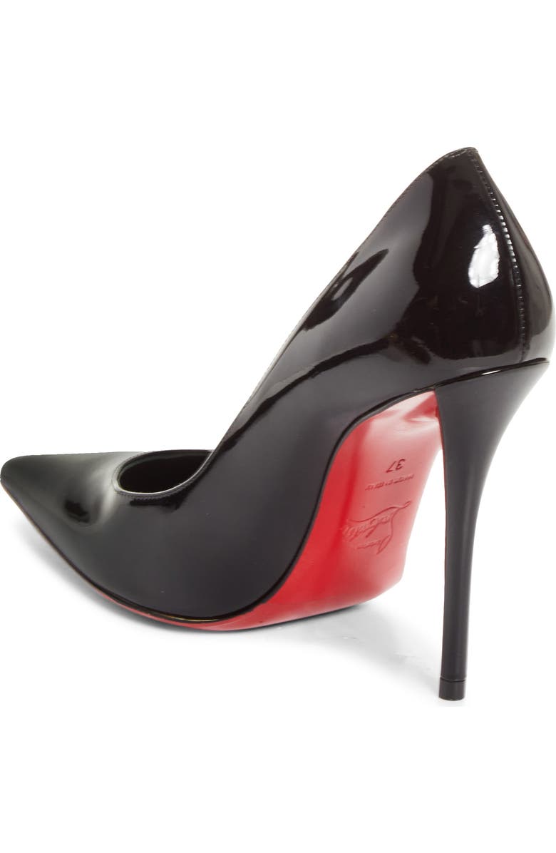 Christian Louboutin Miss Z Pointed Toe Pump, Alternate, color, Black