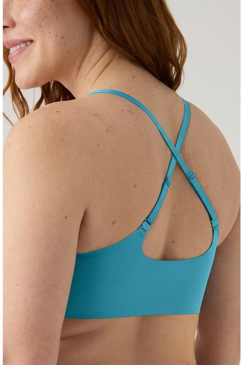 The True Body Triangle Convertible Strap Bralette, Alternate, color, DRAGONFLY