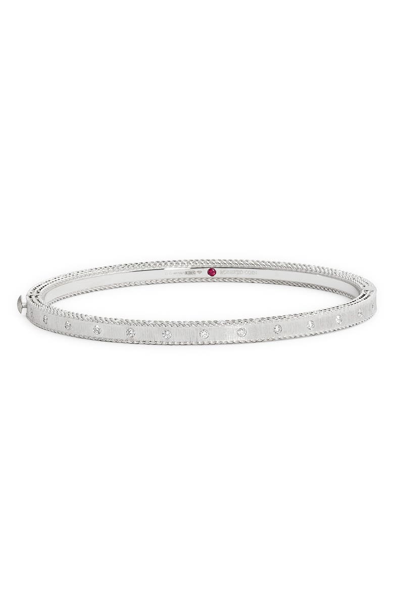 Roberto Coin Princess Diamond Bracelet, Main, color, Wg