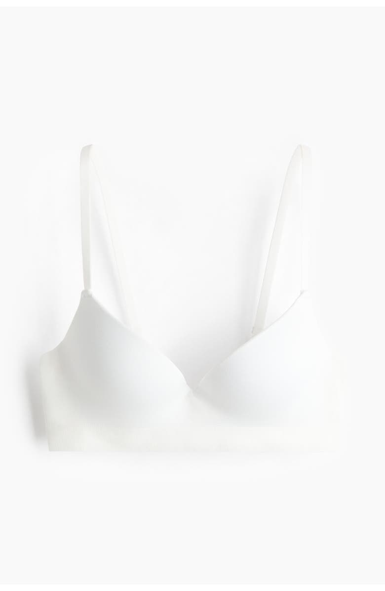H&M Seamless Super Push-up Bra, Main, color, White