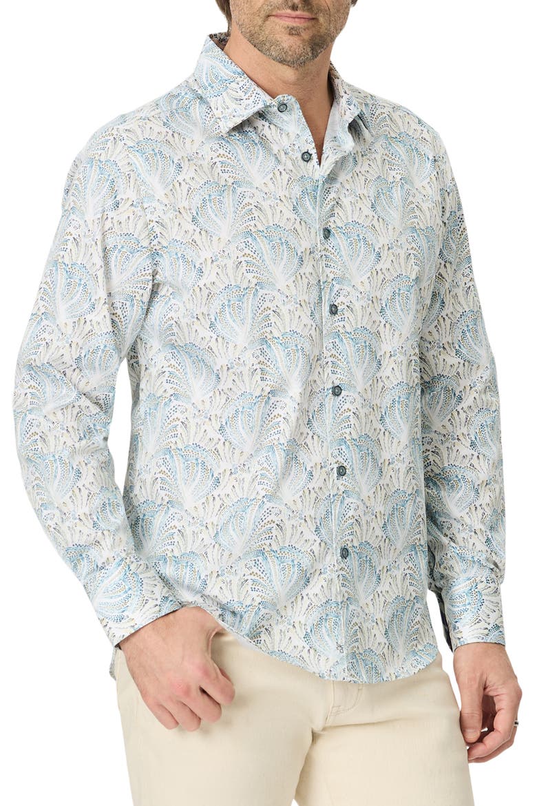 Foxboro Point Collar Knit Shirt, Main, color, MULTI
