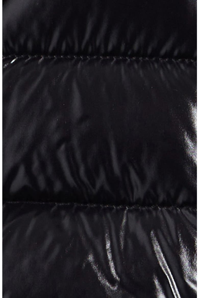 Kids' Badyf Down Jacket with Faux Fur Trim, Alternate, color, BLACK