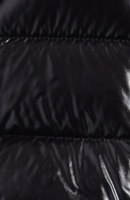 Moncler Kids' Badyf Down Jacket With Faux Fur Trim In Black