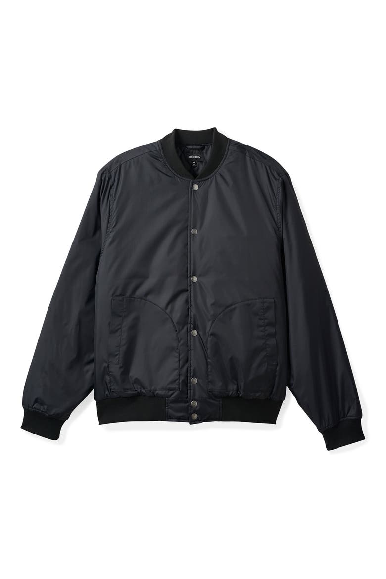 Dillinger Flight Bomber Jacket, Alternate, color, BLACK