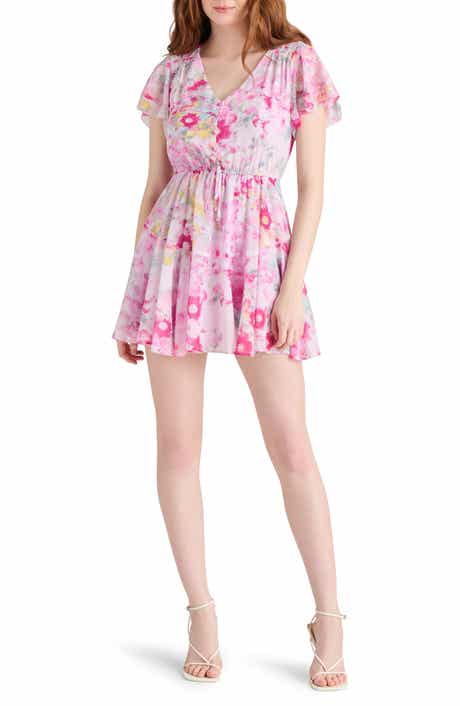 Steve Madden Kirsty Floral Chiffon Minidress