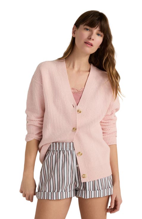 Cashmere Shaker Stitch Cardigan