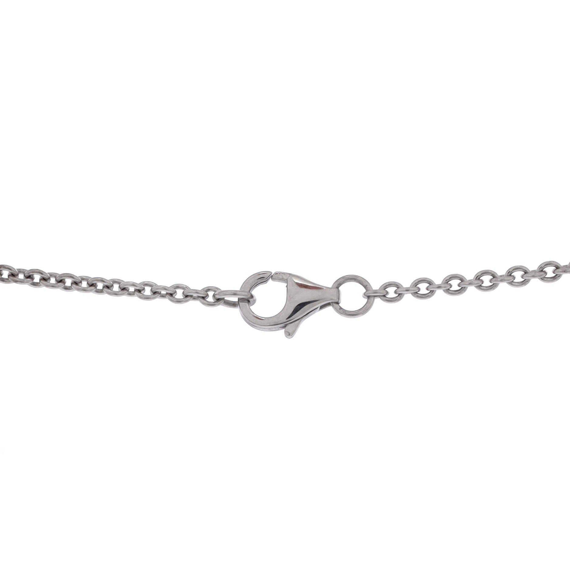Love Interlocking Necklace 18K White Gold, Alternate, color, Metallic Gold