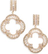 Tasha Lucky Clover Drop Earrings