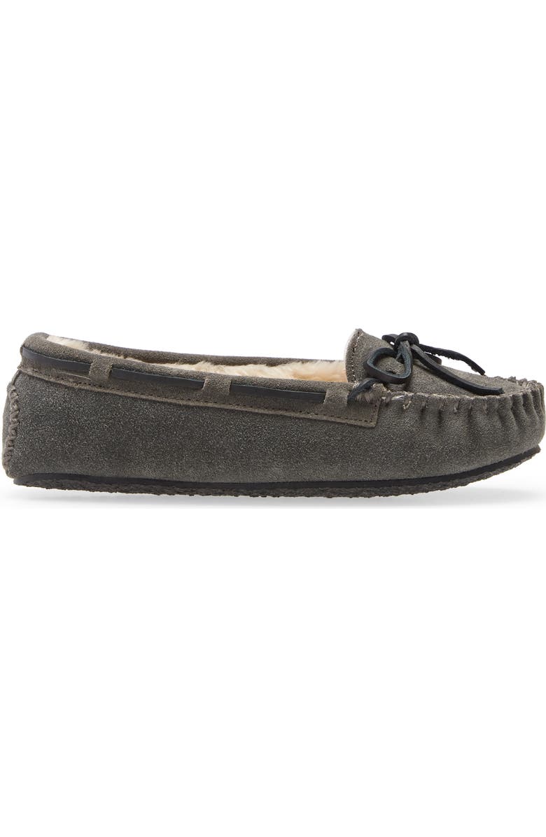 Minnetonka Cally Slipper, Alternate, color, Grey Suede