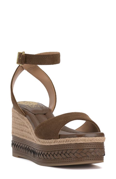Lilla Ankle Strap Platform Wedge (Women)