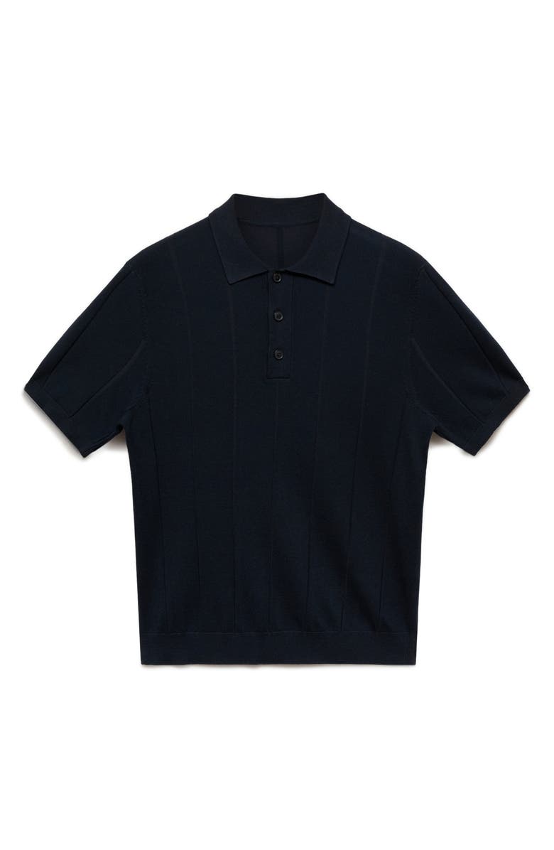 MANGO Fine Knit Polo, Main, color,