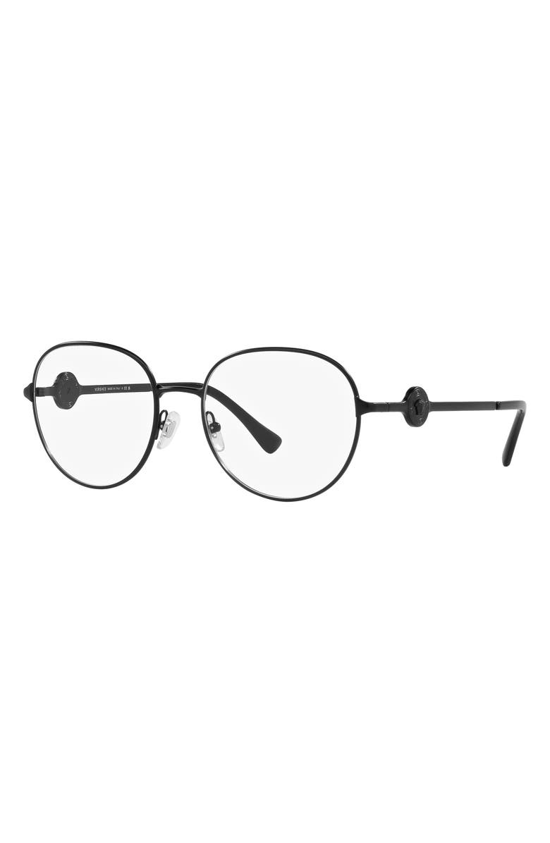 Versace 54mm Round Optical Glasses, Alternate, color, 