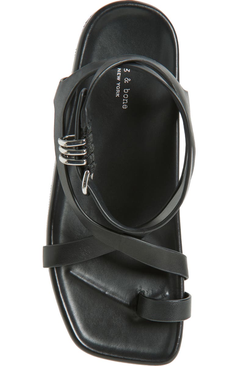 rag & bone Rue Ankle Strap Sandal, Alternate, color, Black