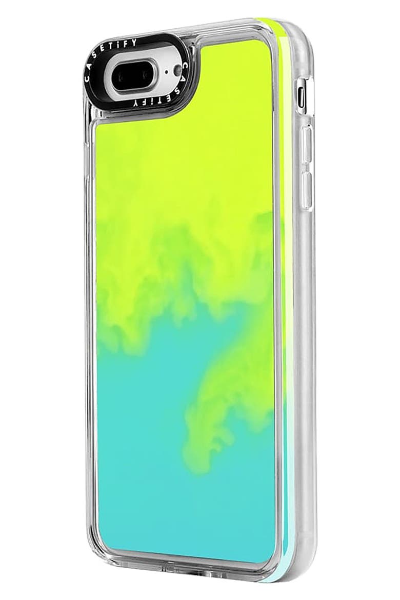 Neon Sand iPhone 7/8 & 7/8 Plus Case, Alternate, color, GREEN/ BLUE