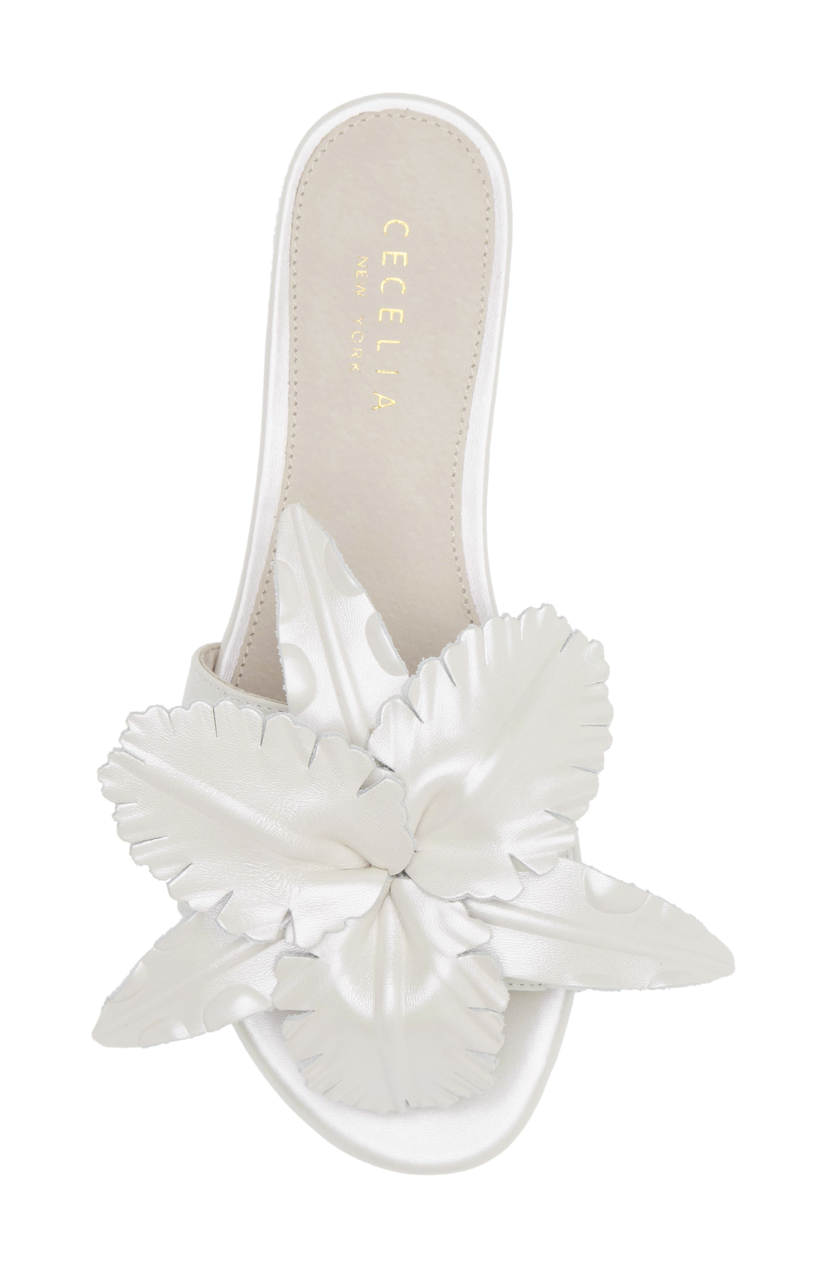 Lila Slide Sandal, Alternate, color, PEARL WHITE
