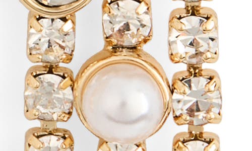 Nordstrom Rack Crystal Pavè Faux Pearl Dangle Drop Earrings