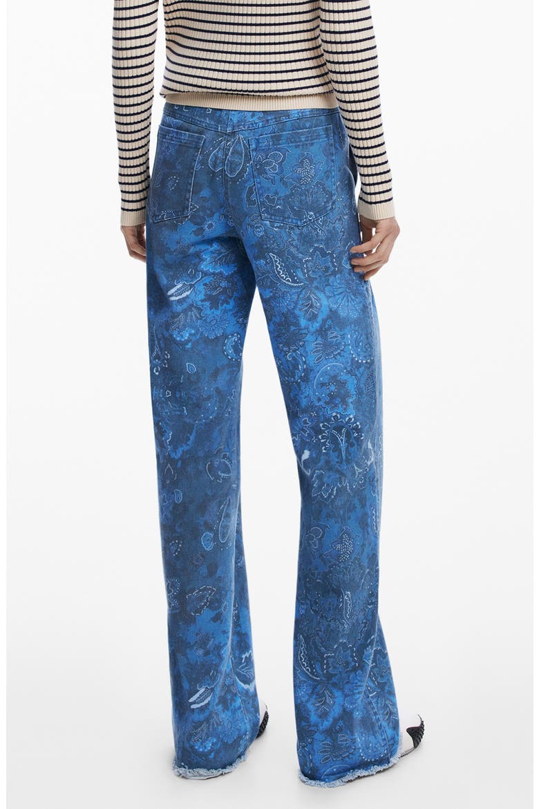 Low Rise Frayed Hem Flare Leg Jeans, Alternate, color, LIGHT BLUE