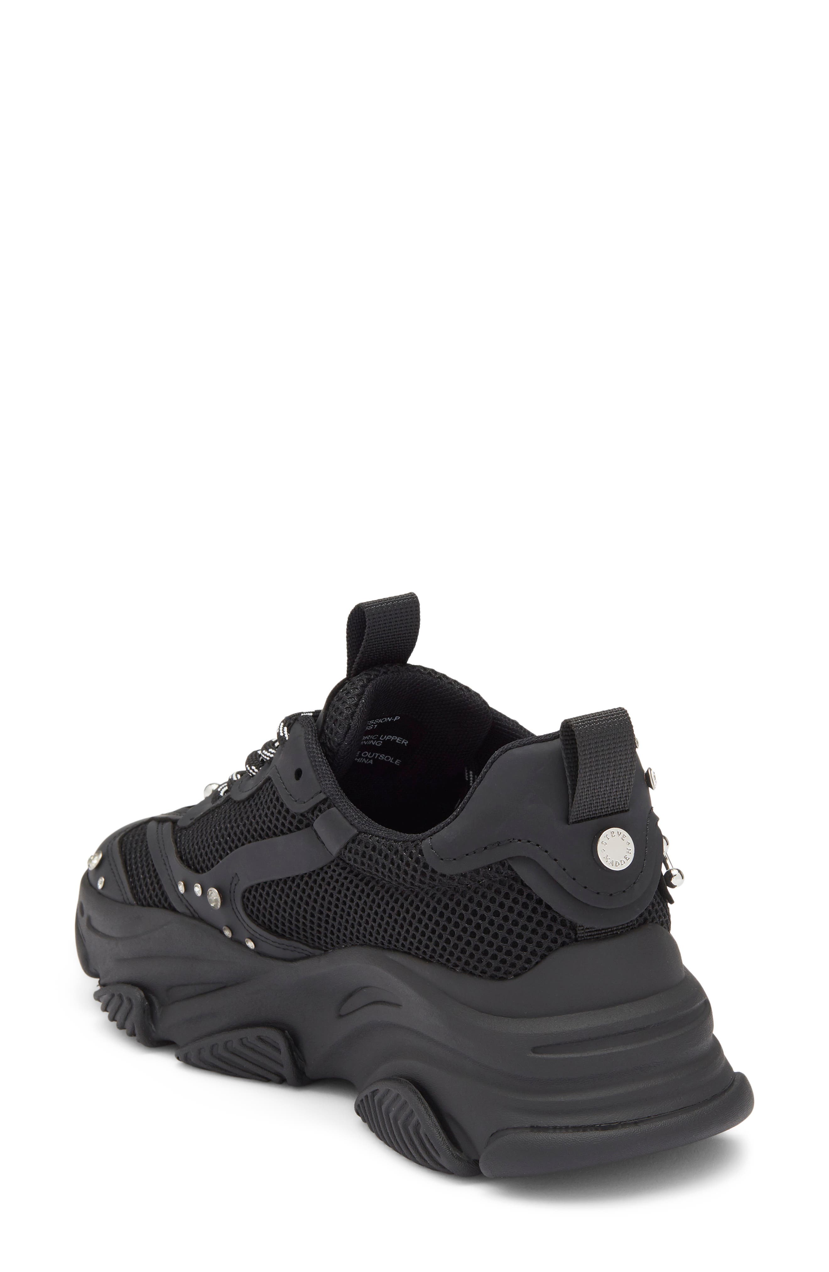 Steve Madden Possession Sneaker, Alternate, color, Black