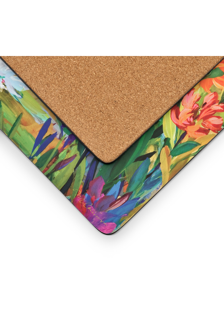 Martha's Choice Set of 4 Cork Back Placemats, Alternate, color, Multi