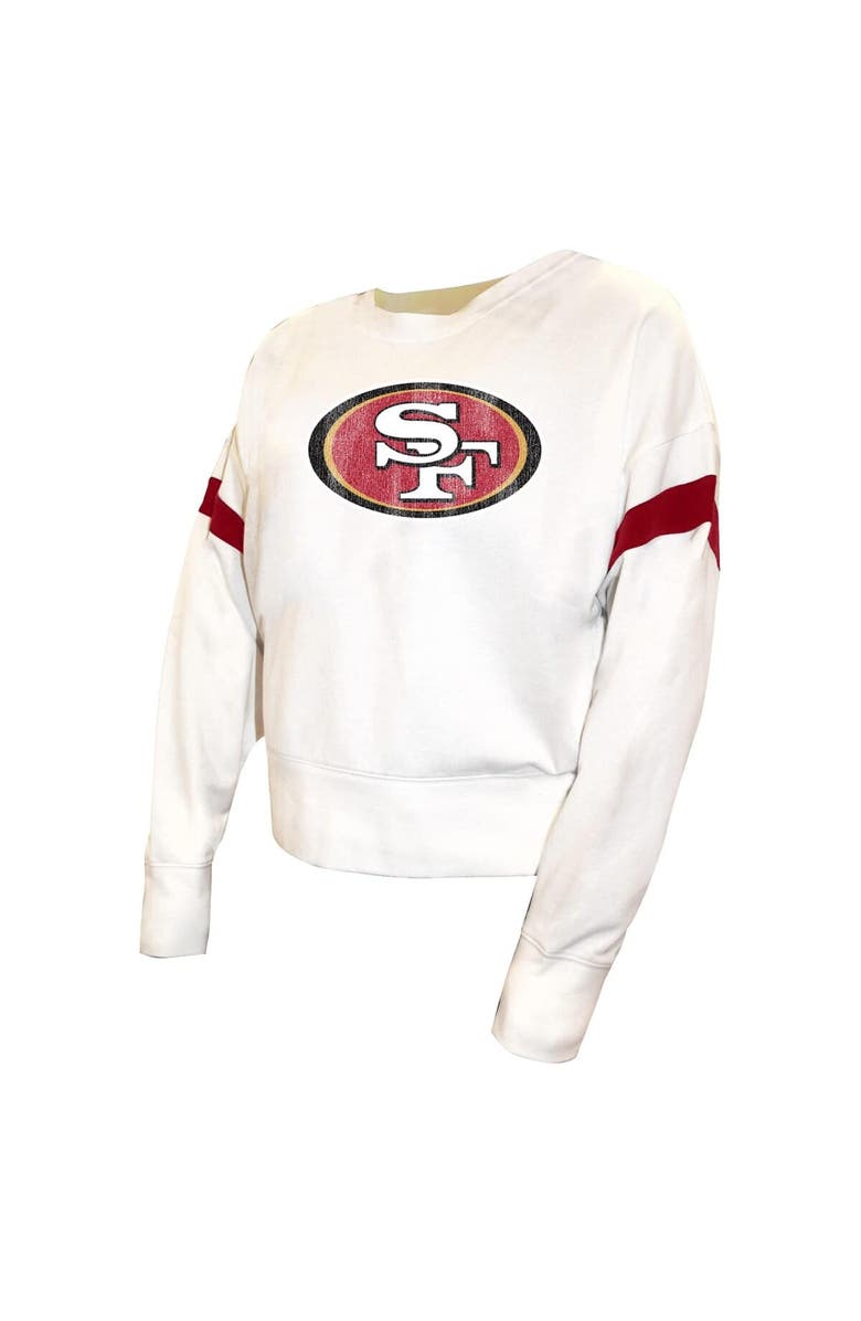 FANATICS Women
s Fanatics  White San Francisco 49ers Plus Size Fleece Pullover Sweatshirt, Alternate, color, White