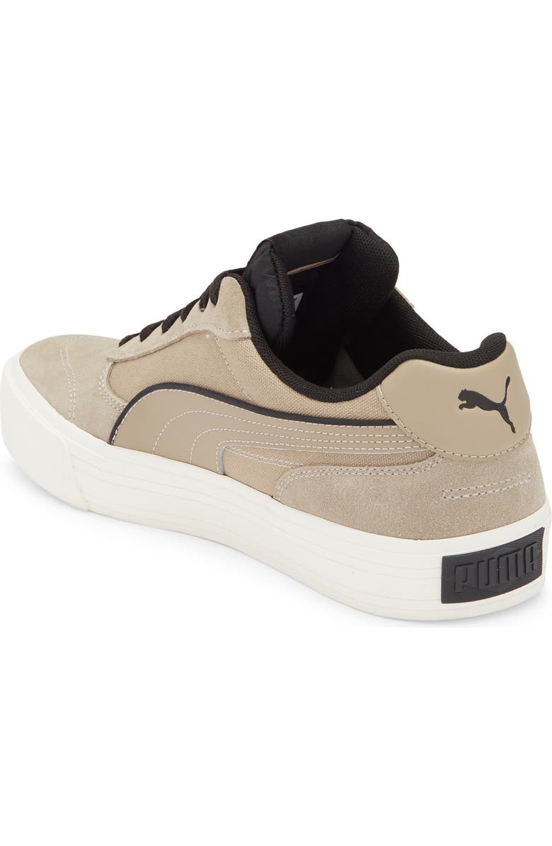 PUMA Court Classic Vulcanized Sneaker, Alternate, color, Ice Coffee/ Puma Black