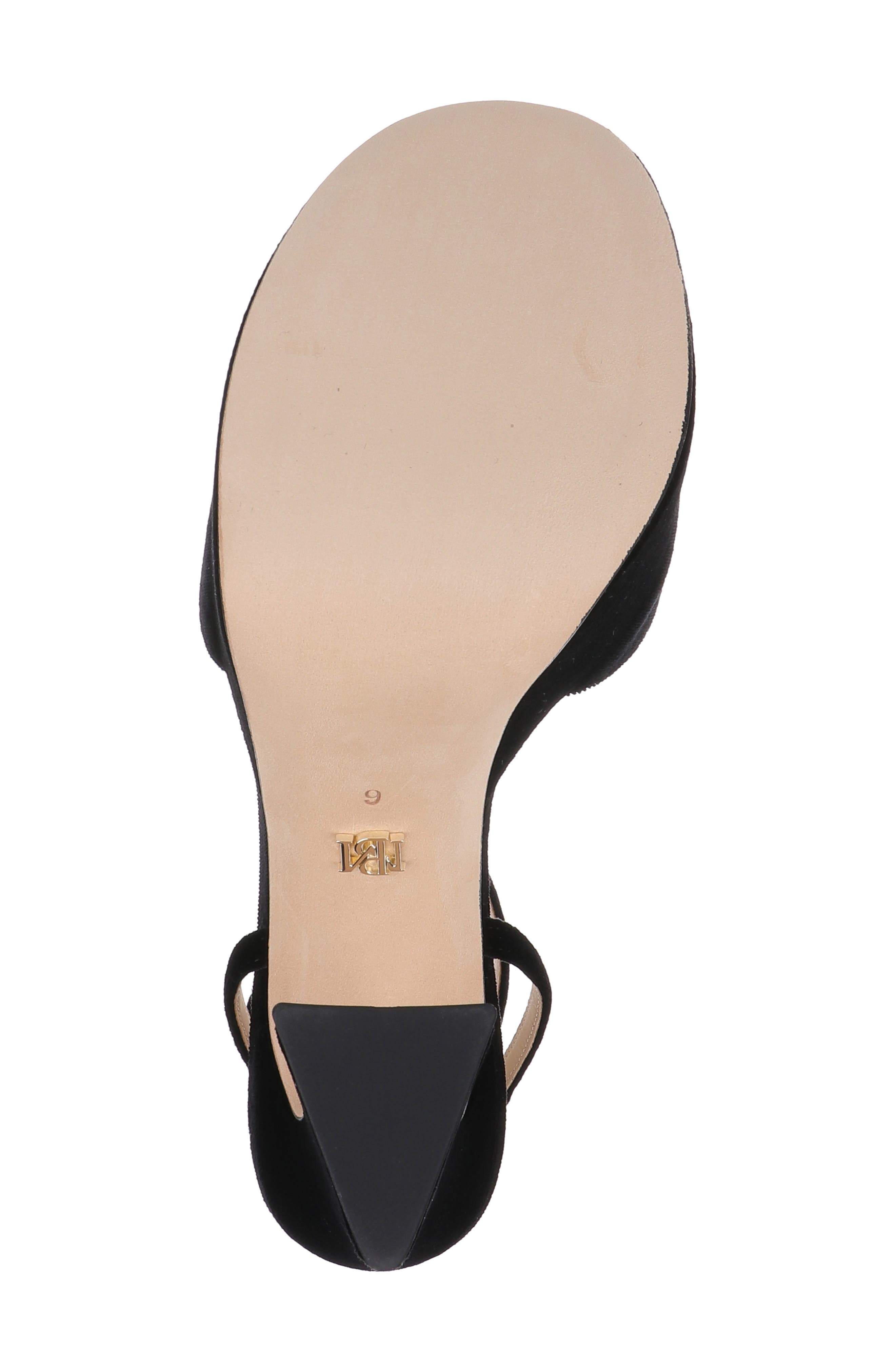 Romina Ankle Strap Platform Sandal, Alternate, color, BLACK VELVET