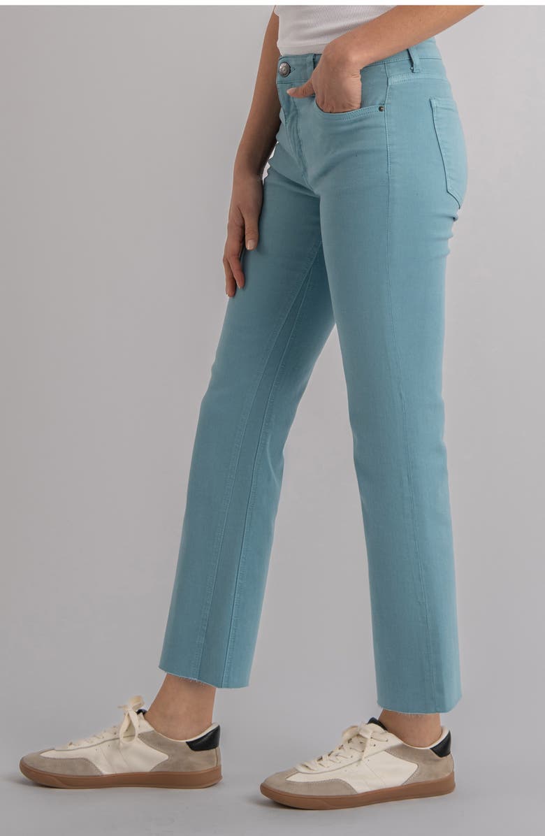 KUT from the Kloth Kelsey Fab Ab Raw Hem Ankle Flare Jeans, Alternate, color, 