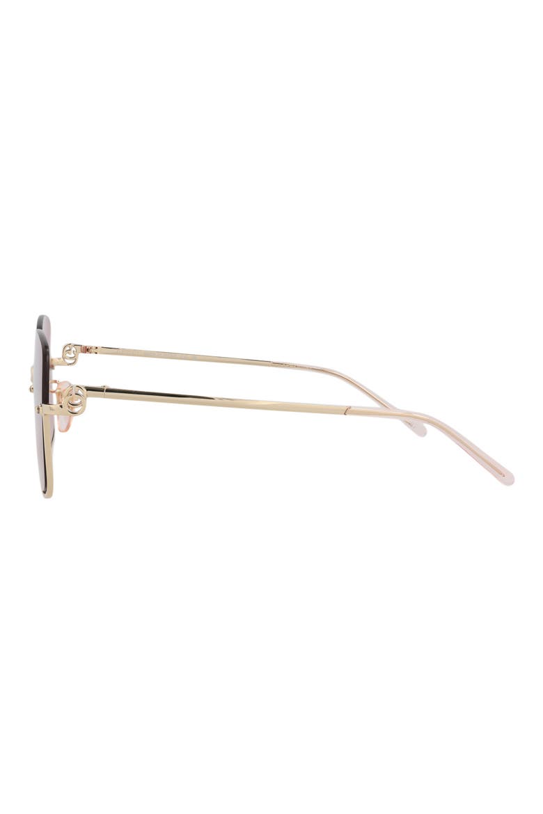 54mm Novelty Square Sunglasses, Alternate, color, GOLD GOLD RED