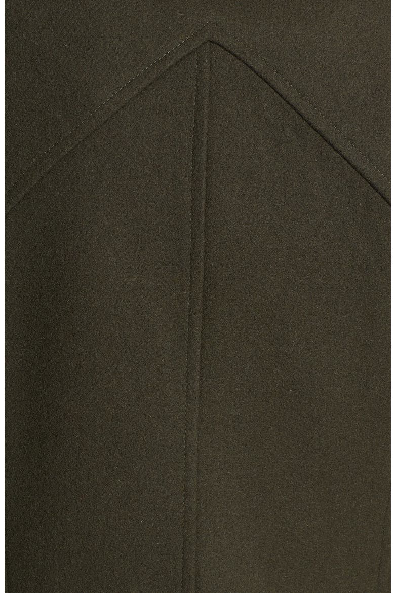 'Kit' Asymmetrical Wool Blend Coat, Alternate, color, OLIVE